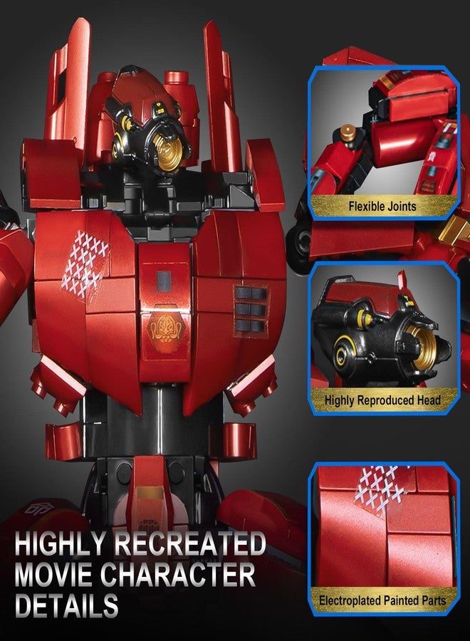 HIGH GODO Storm Mech Building Blocks Set for Adults，Red Armor Robot Model Building Kit with Weapons and Flame Shape Base, 1742 Pieces Hard Corfe Collectible Gifts for Movie Fans Man Teens - Image 4